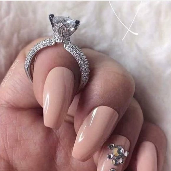 🎀Dainty Flower Diamond Macro Pave Flower Rings for Women, EVGG1485 - Picture 3 of 3